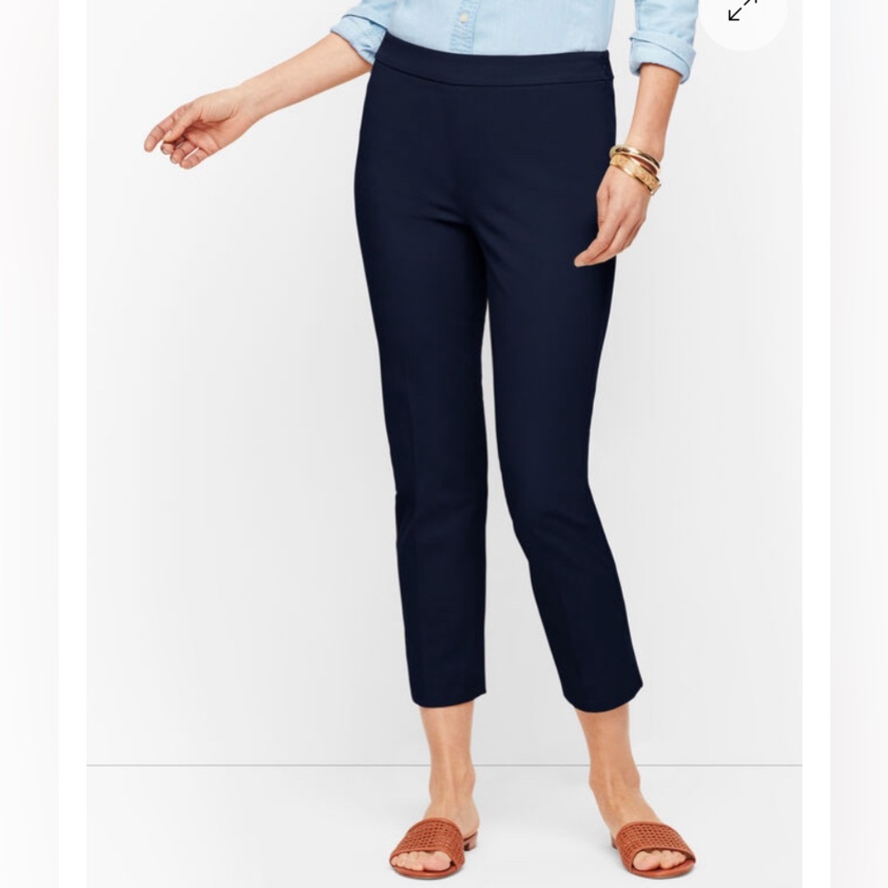 Talbots Chatham Crop Pant in Black